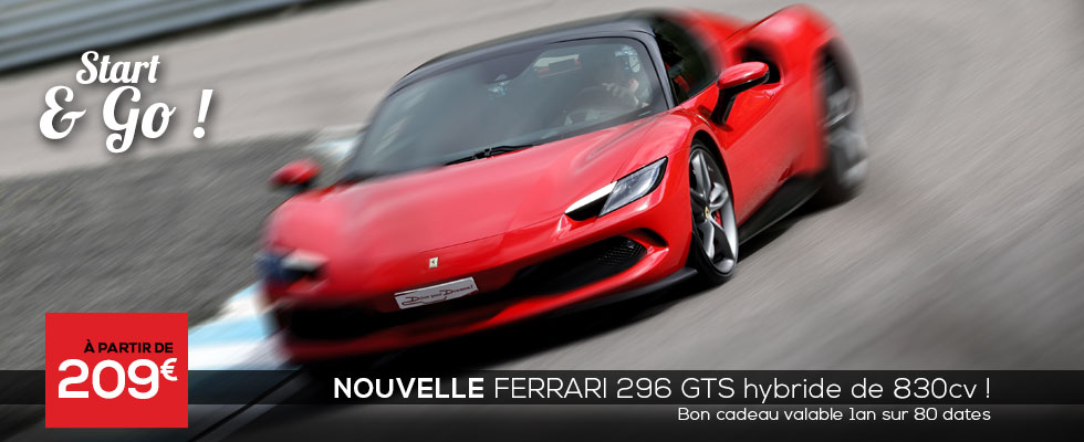Stage de pilotage au volant de la Ferrari 296 GTS sur le Circuit du Laquais entre Lyon et Grenoble !